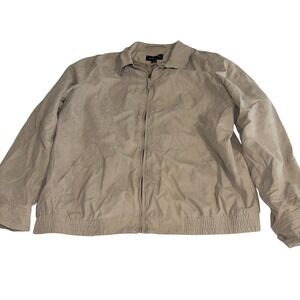 Men's Joseph & Feiss Large Tan Bomber Style Jacket
